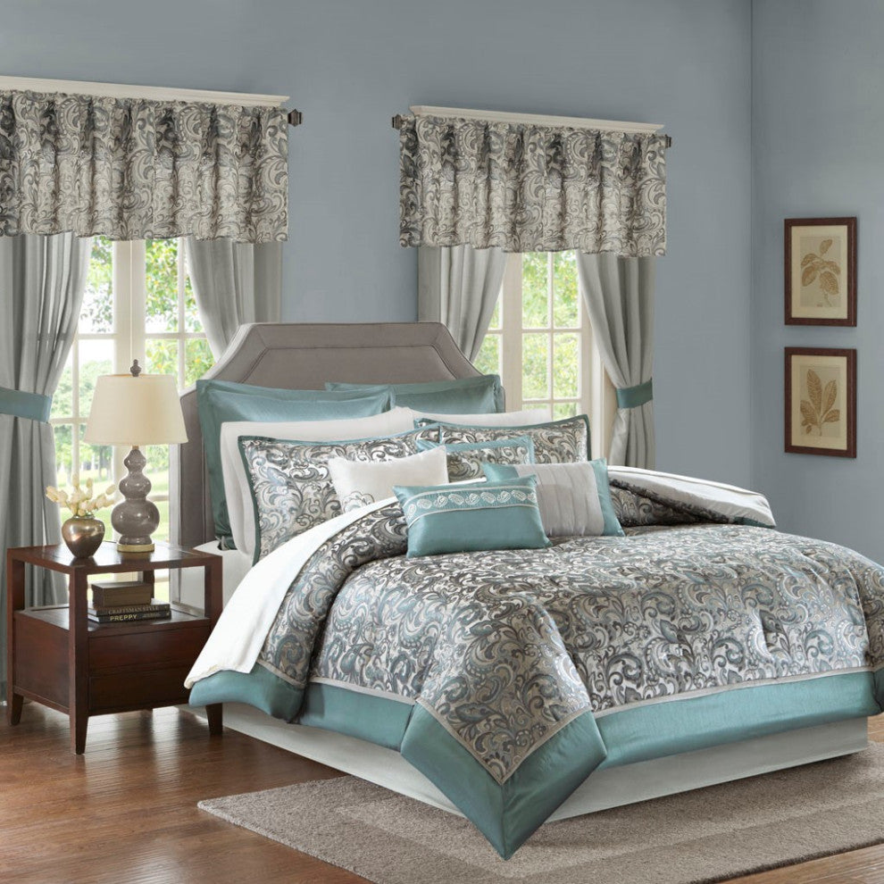 Madison Park Essentials Brystol 24-Piece Traditional Room-in-a-bag Set