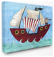 Stupell Industries Pirate Ship At Sea, 30"x40", Canvas Wall Art