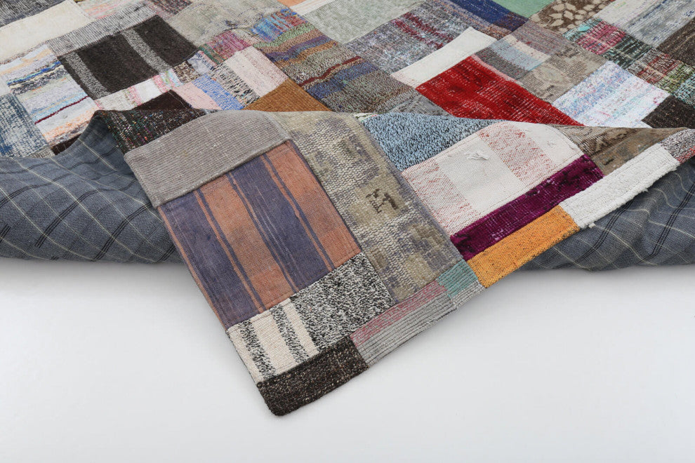 Rug N Carpet - Handmade Anatolian 5' 7'' x 7' 10'' Vintage Patchwork Kilim Rug