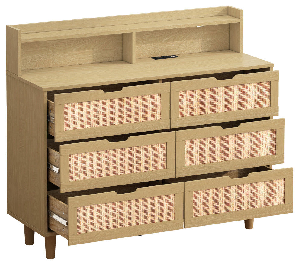 Gewnee Rattan Storage Cabinet