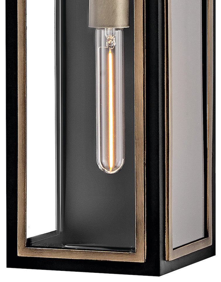 Hinkley Shaw Large Wall Mount Lantern, Black