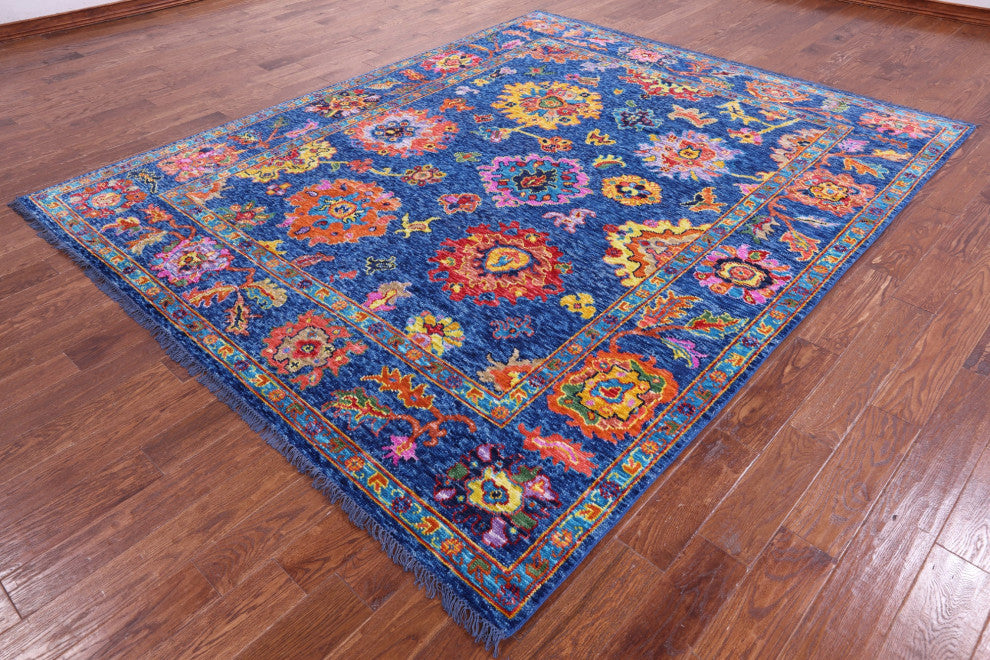 Turkish Oushak Hand-Knotted Wool Rug 8' 2" X 9' 11" - Q14846
