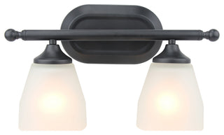 Jordan 2-Light Vanity Light, Matte Black