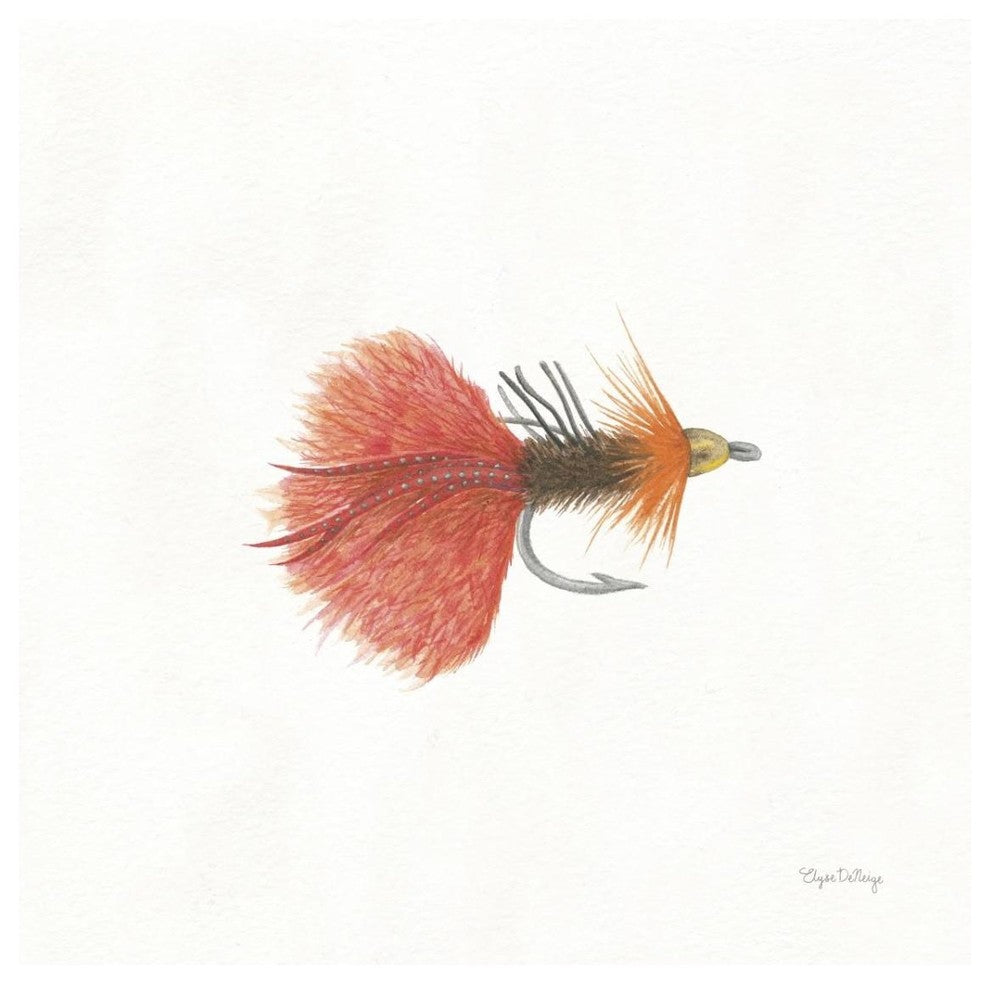 "Gone Fishin VIII" Digital Paper Print by Elyse DeNeige, 32"x32"