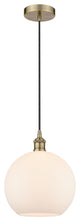 Innovations 616-1P-AB-G121-10 1-Light Mini Pendant, Antique Brass