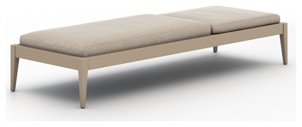 Sherwood Outdoor Chaise Lounge-Brwn/Sand