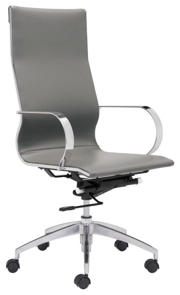 Glider High Back Office Chair Gray