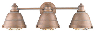Bartlett 3-Light Bath Vanity, Copper Patina
