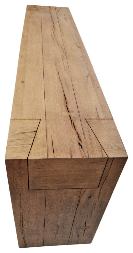 Natural Oak Beam Console Table