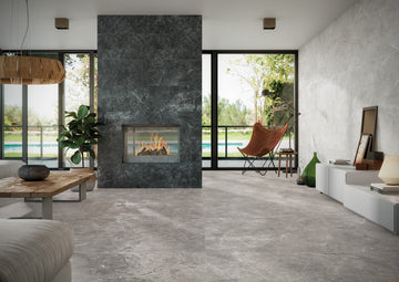 Amalfi Blanco Porcelain Tile, 40"x40"