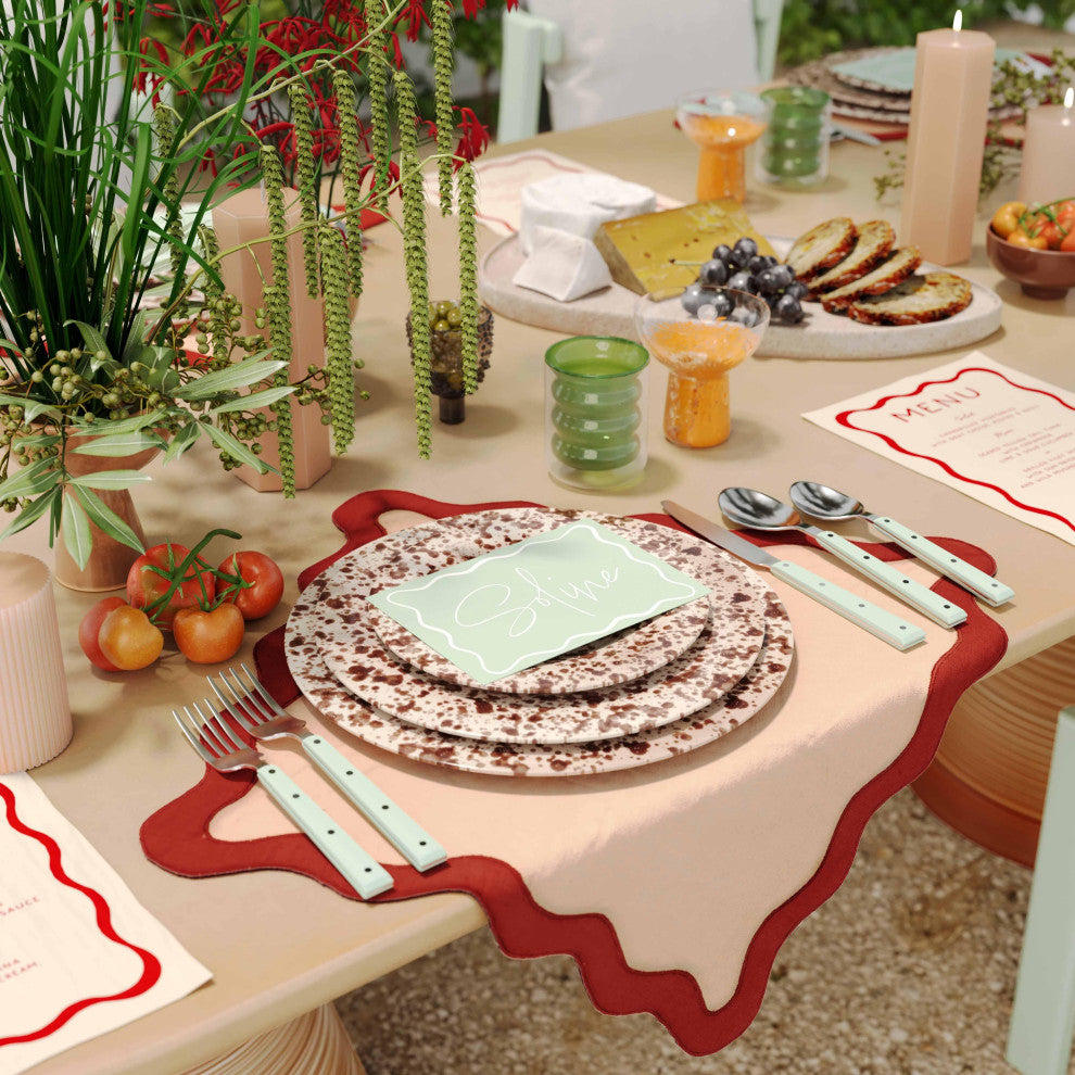 Soline Flatware Set of 20 Pieces, Mint