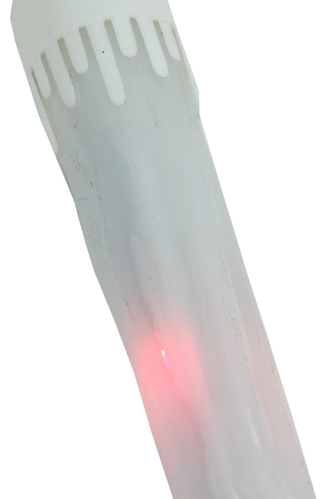 Frosted Icicle Snowfall Christmas Light Tubes, Set of 5