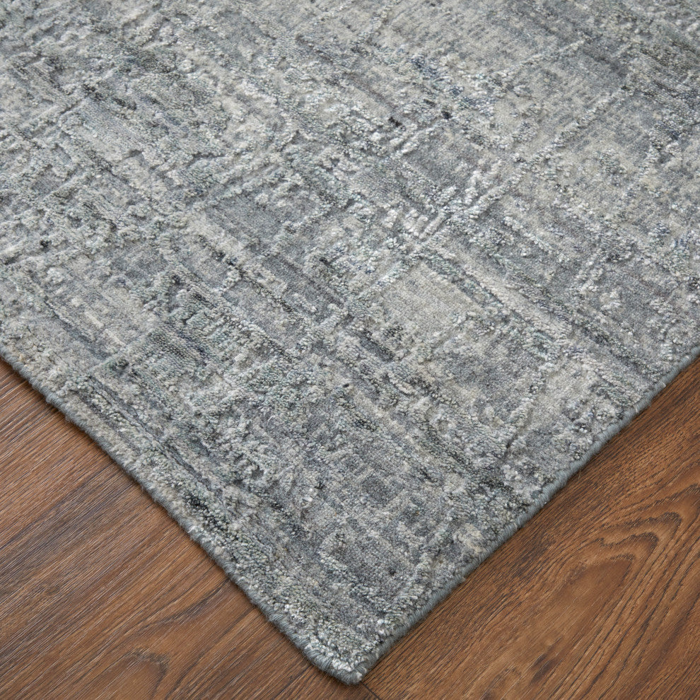 Kinton Modern Abstract, Gray, 2'6"x14' Runner