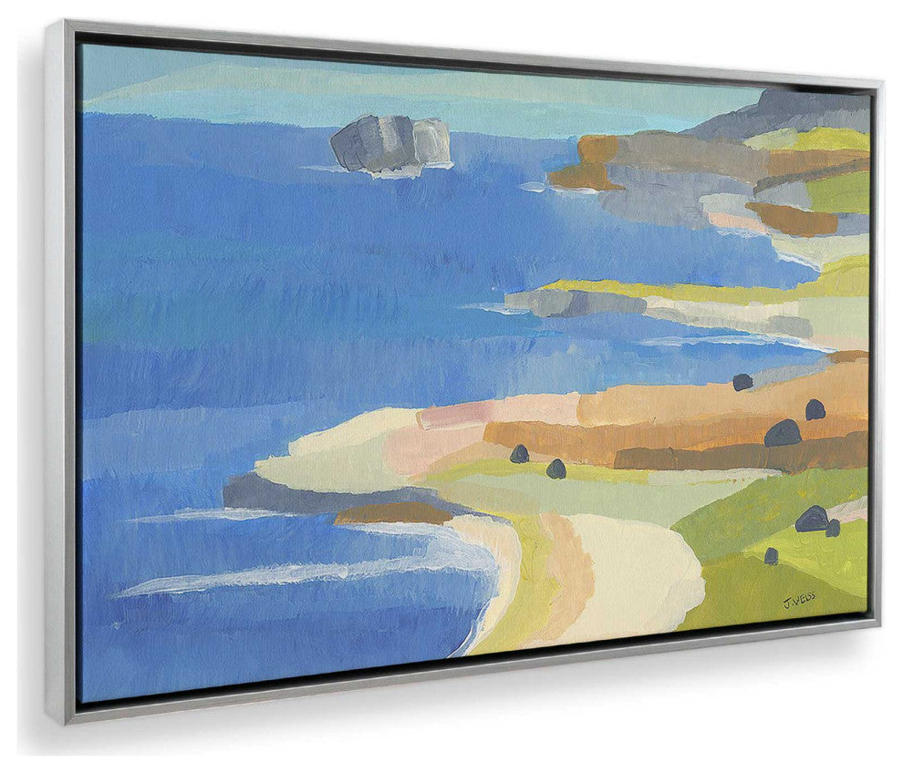 "Irish Coastal Whimsy" - Seaside Charm Canvas Art