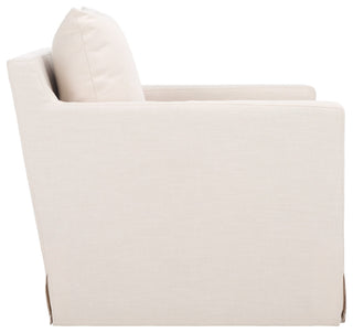 Safavieh Hadara Swivel Accent Chair, Bone