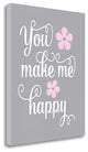 "You Make Me Happy" By Tamara Robinson, Giclee Print on Gallery Wrap Canvas