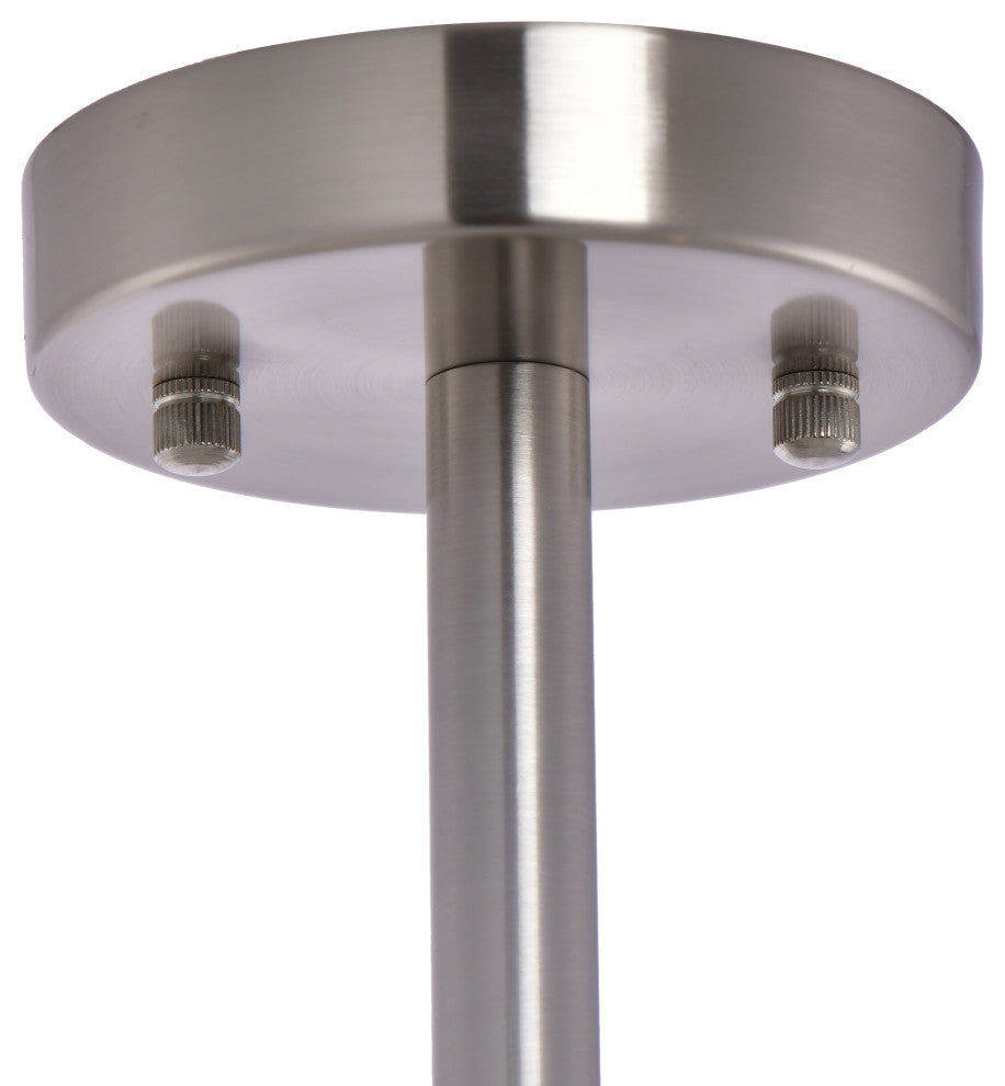 Lazzur Loire 2 Light 12" Satin Nickel Semi-Flush Mount Ceiling Light