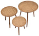 Sofa Side Table, Round, Wood, Natural, Mid Century Lounge Lobby Hospitality