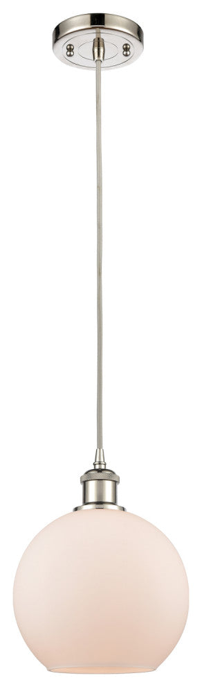 Innovations Lighting 516-1P-PN-G121-8-LED Athens 1 Light 8" Mini Pendant