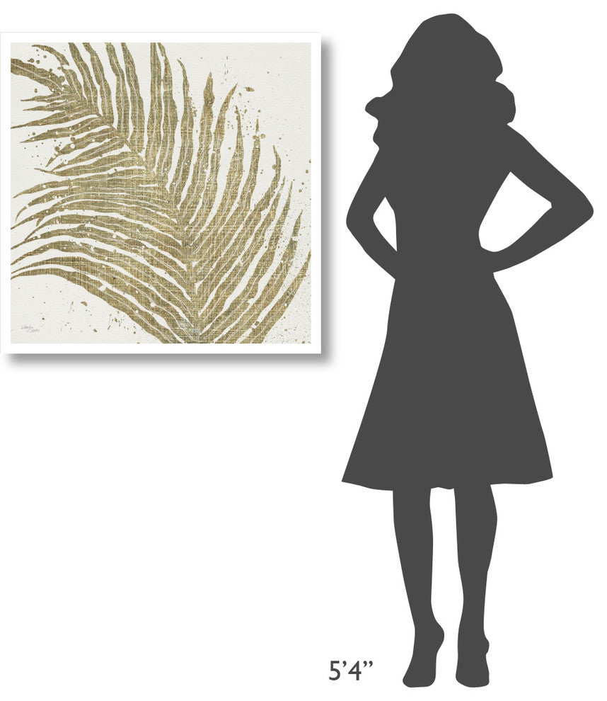 "Gold leaves I" Digital Paper Print by Wellington Studio, 32"x32"