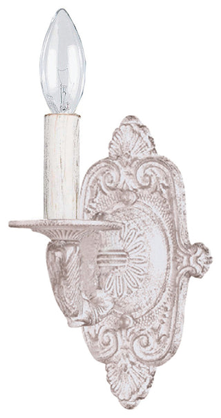 Paris Market 1-Light White Sconce I, Antique White