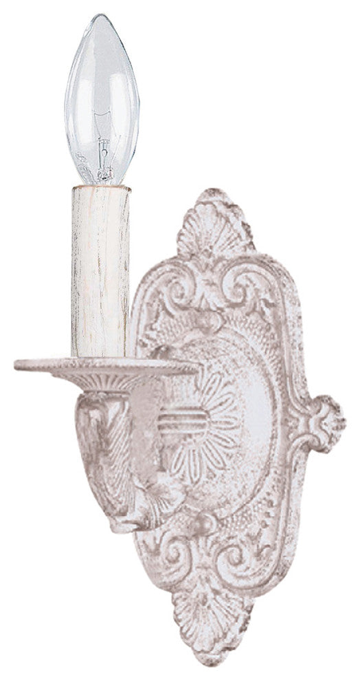 Paris Market 1-Light White Sconce I, Antique White