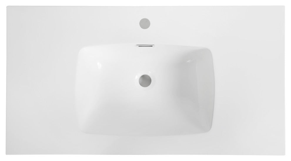 35" Solid Surface Resin Streamline K-1708-35 Vanity Top
