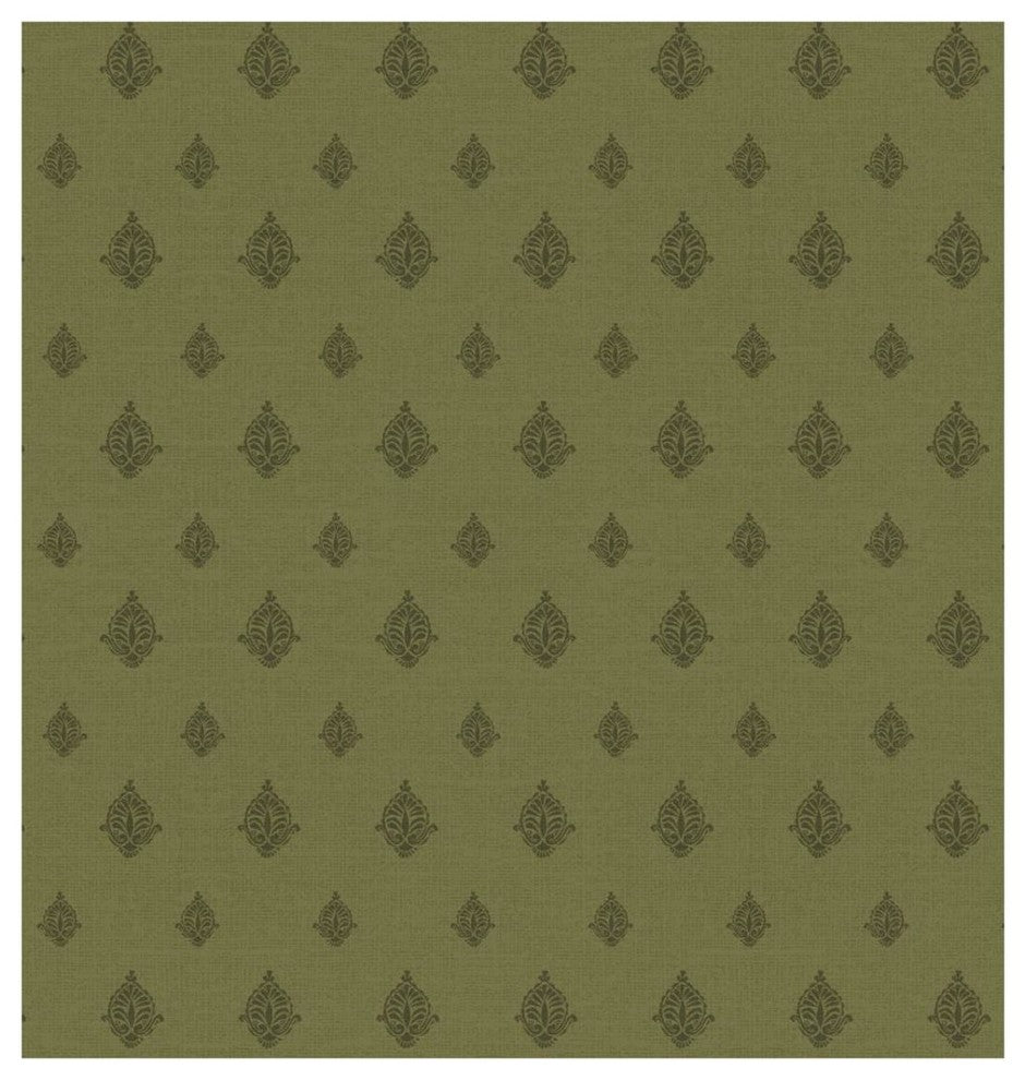 "Woodcut Pattern I" Digital Paper Print by Daphne Brissonnet, 31"x32"