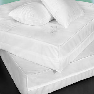 Permashield Antibacterial Extra Strong Complete Bed Protector Set, White, King