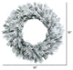Vickerman 30" Flocked Castle Wreath DL 50LED WmWht