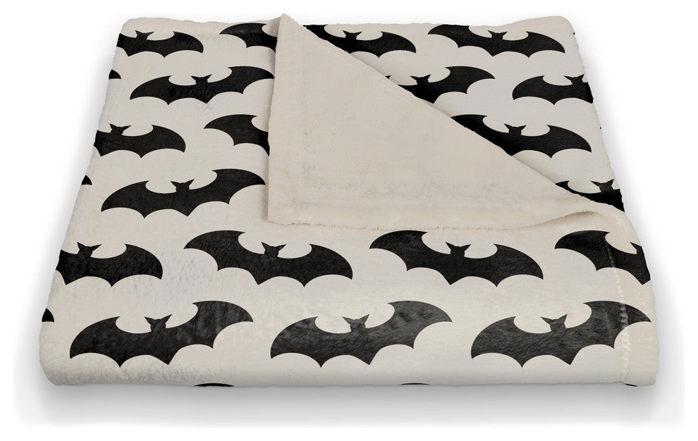 Bat Pattern 50"x60 Fleece Throw Blanket