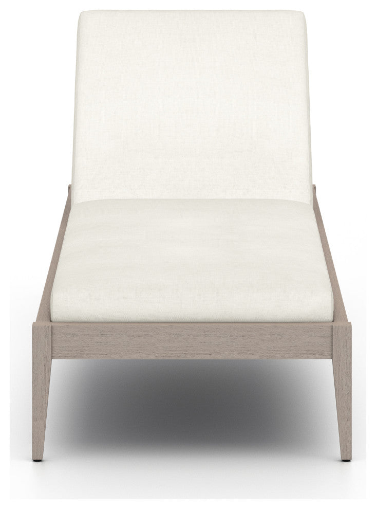 Sherwood Outdoor Chaise Lounge-Gry/Ivory