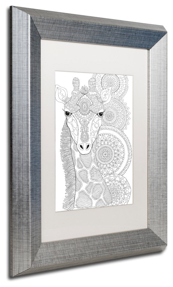 Hello Angel 'Animals 11' Art, Silver Frame, 14"x11", White Matte
