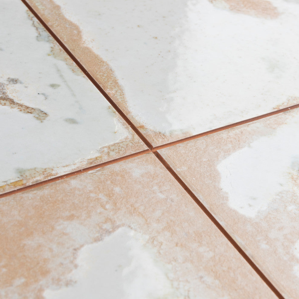 Kings Heritage Ceramic Floor and Wall Tile Sample, White