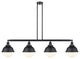 INNOVATIONS 214-BK-HFS-81-BK-LED 4-Light Island Light Matte Black