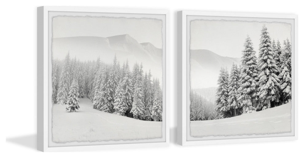 Hello Winter Diptych, 2-Piece Set, 18x18 Panels