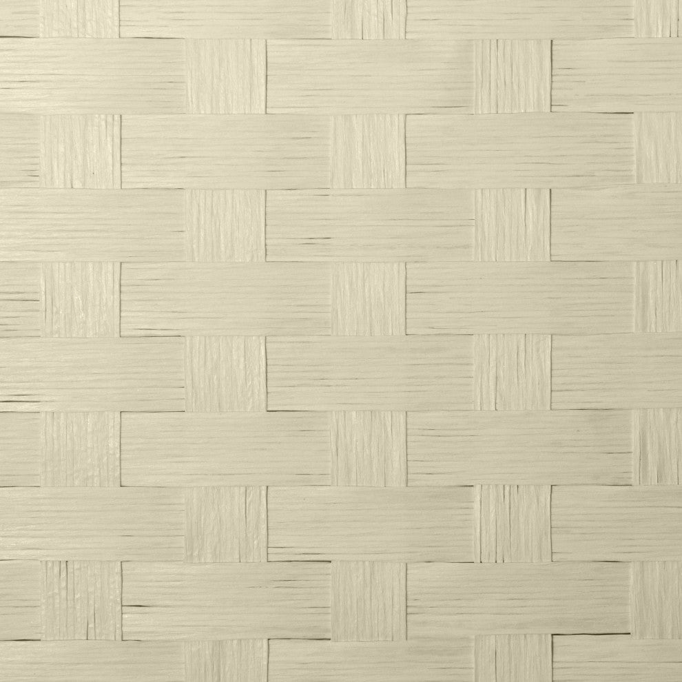 2 ft. Short Woven Fiber Room Divider 4 Panel Cream