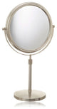 Jerdon JP4045C 9-Inch Tabletop Two-Sided Swivel Vanity Mirror with 5x Mag, Nicke