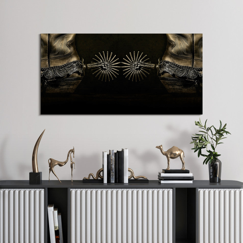 "Silver Spur Spiral" Frameless Floating Tempered Glass Panel Graphic Wall Art