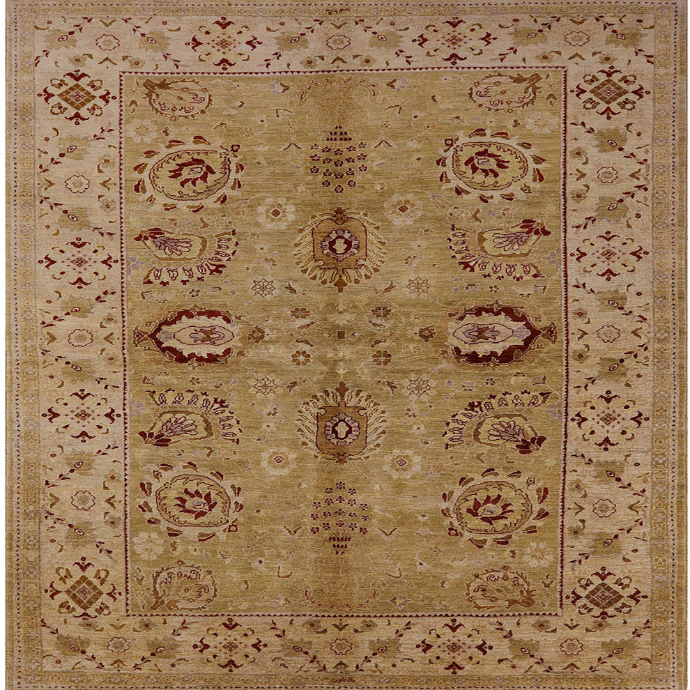 Ahgly Company Indoor Square Mid-Century Modern Area Rugs, 7' Square