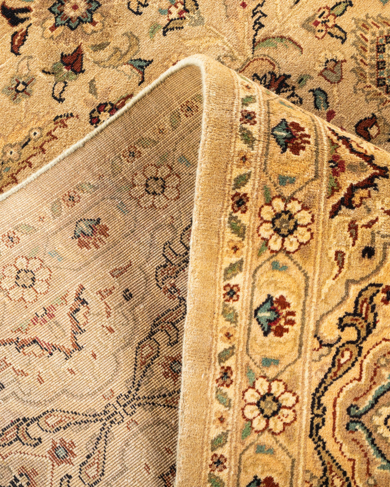 Mogul, One-of-a-Kind Hand-Knotted Area Rug Yellow, 9'1"x12'2"