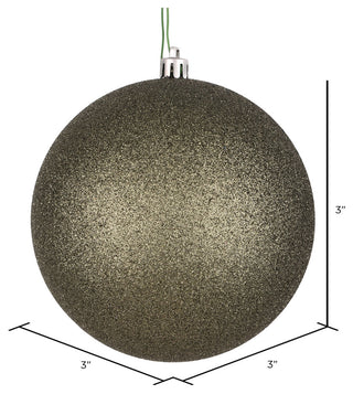 Vickerman 3" Wrought Iron Glitter Ball Ornament, 12 per Bag