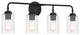 Stowe Vanity 4  Light  Flat Black