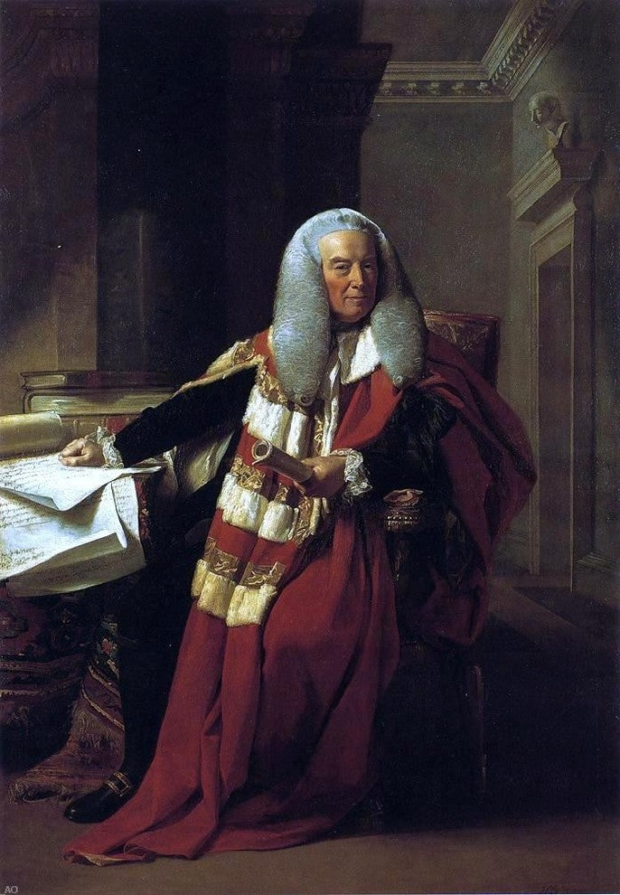 John Singleton Copley William Murray- 1st Earl of Mansfield Gallery Wrap Canvas
