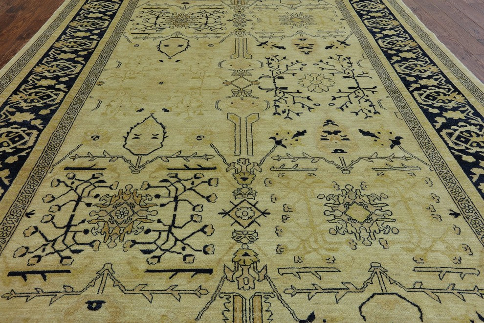 Oriental Fine Peshawar Handmade Area Rug 9'x12', W2257