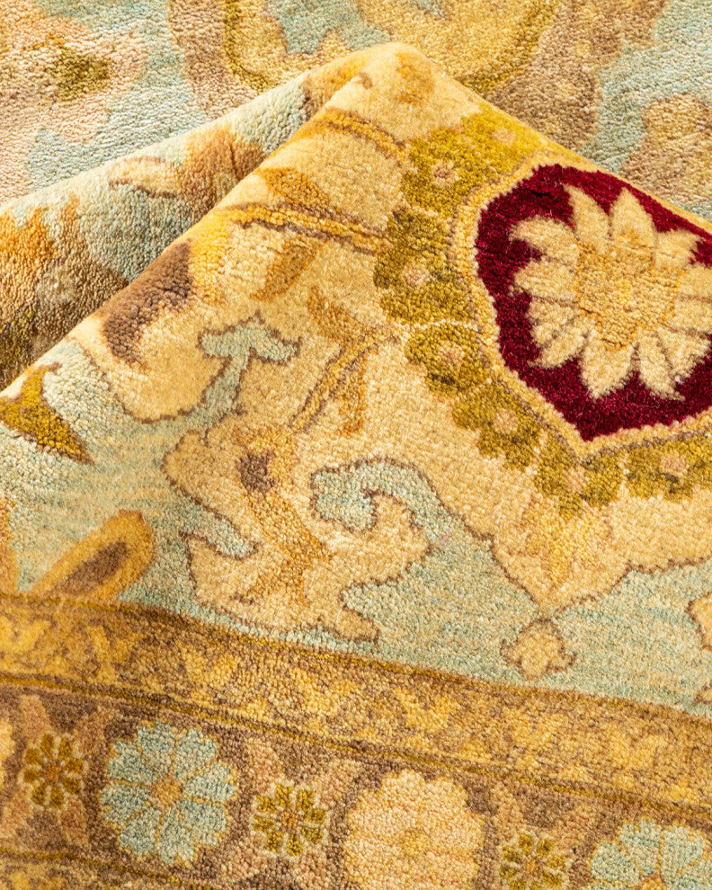 Mogul, One-of-a-Kind Hand-Knotted Area Rug Light Blue, 8' 2" x 10' 1"