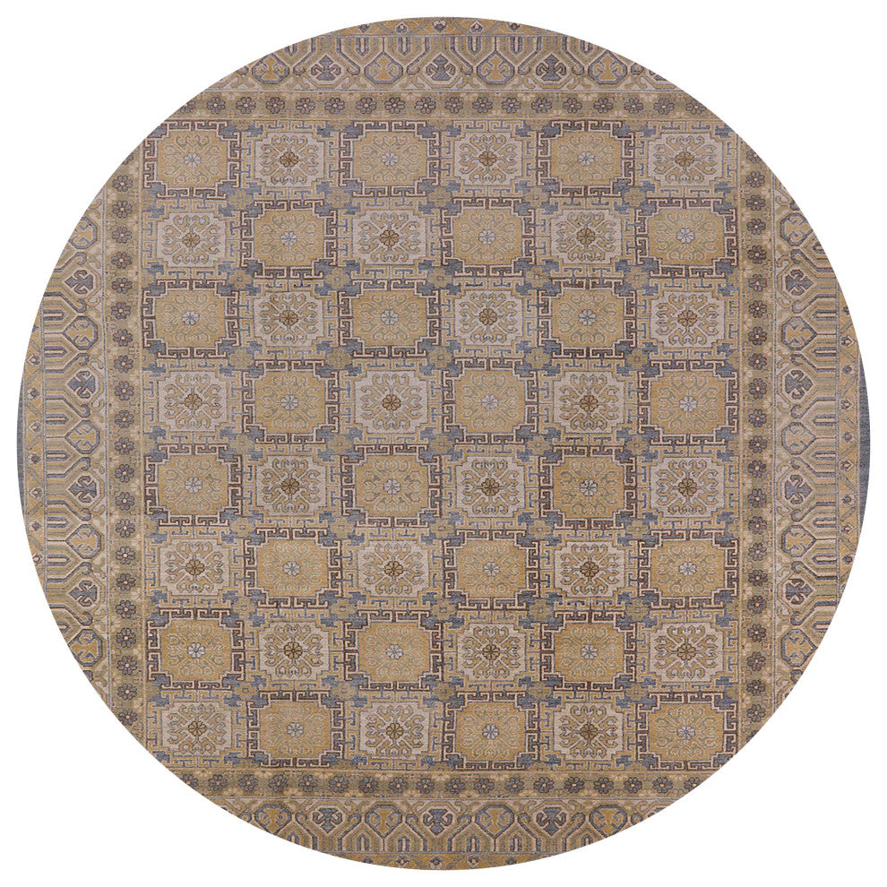 Ahgly Company Indoor Round Mid-Century Modern Area Rugs, 3' Round