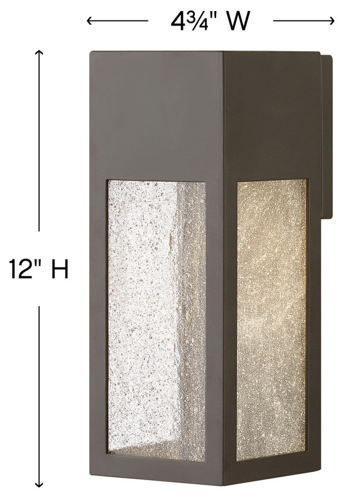 Hinkley Rook Small Wall Mount Lantern, Bronze