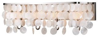 Elsa Capiz Shell 4-Light Vanity Satin Nickel