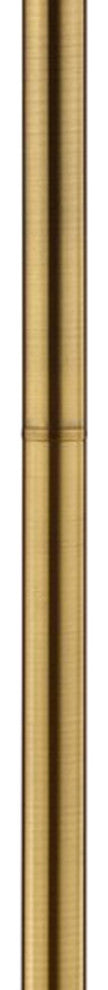 Benzara BM240877 Floor Lamp With Crystal Orb and Metal Stalk Support, Gold